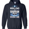 My Mom Dad Watch Over Me Hoodie Front Navy S 1 2