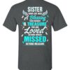 Sister Your Life Was A Blessing T Shirt Dark Heather S 1 2